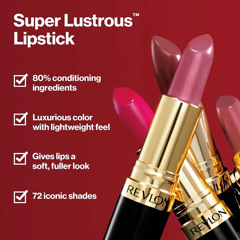 Revlon Super Lustrous Pearl Lipstick, Creamy Formula
