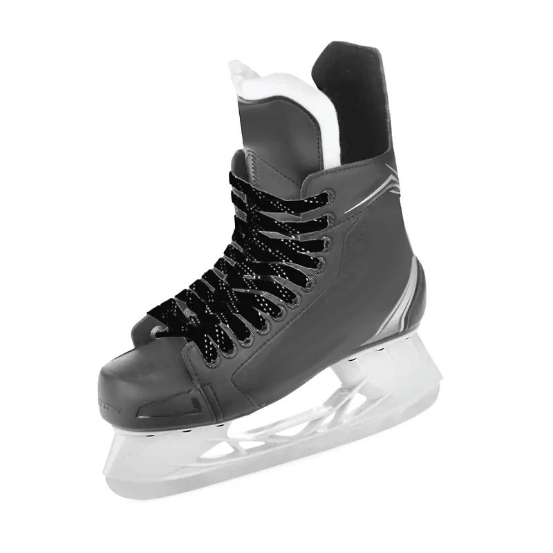 Warrior Lacets de Patins Ciré - Noir - 96 po