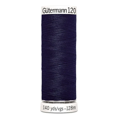 GÜTERMANN 120 Sew-All Thread, Lazuli Blue, 128 m (140 yd), Pack of 5 Spools