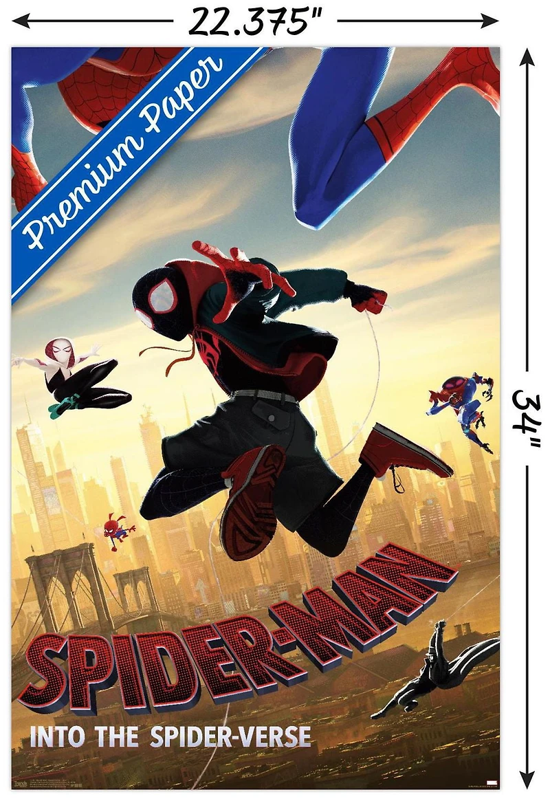 Marvel MCU - Spider-Man - Into The Spider-Verse - Dive Wall Poster, 22.375" x 34"