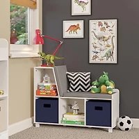 RiverRidge® Home Book Nook Collection Storage Bench with Cubbies in White for Kids