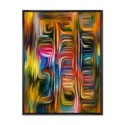 Designart Colour Fusion II FLOAT FRAME WALL ART