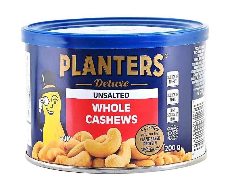 Planters Cashews, Roasted & Unsalted
