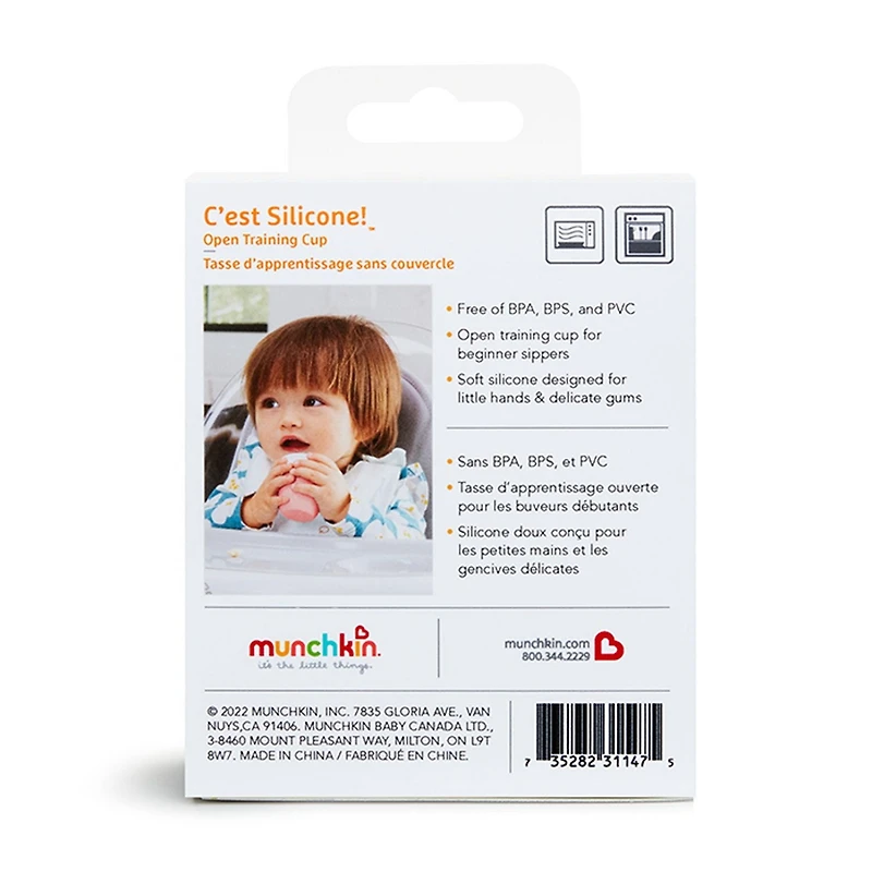 Munchkin Tasse d'apprentissage C'est Silicone!, 2 onces