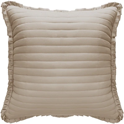 Mainstays Housse de coussin décoratif – Ruffles Taupe, coussin décoratif à volants