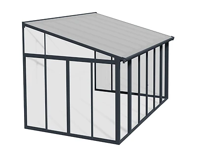 CANOPIA by PALRAM SanRemo 10 ft. x 14 ft. Sunroom, Patio Enclosure and Solarium - Grey
