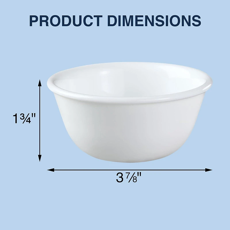 Corelle Winter Frost White 6 oz Glass Ramekin
