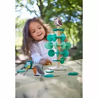 Janod - Tree to Piece Together - Build-Your-Own 30 cm Tree - Includes 37 Wooden Accessories - Dexterity Game - for Children and Toddlers - from 36 Months