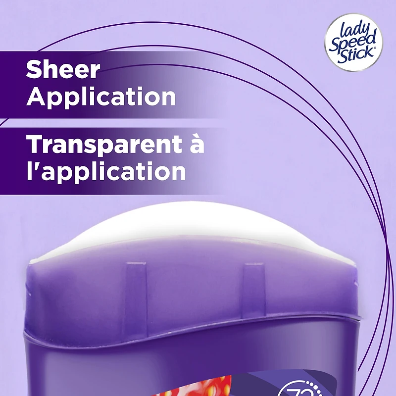 Lady Speed Stick Antiperspirant, Strawberry Splash Scent, 65 g (2 Pack)