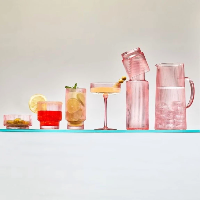 Ribbed Cocktail Coupe 290 ml, Set of 4