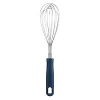 Mainstays 29cm Stainless Steel Balloon Whisk, 14-Wire Kitchen Tool, Navy