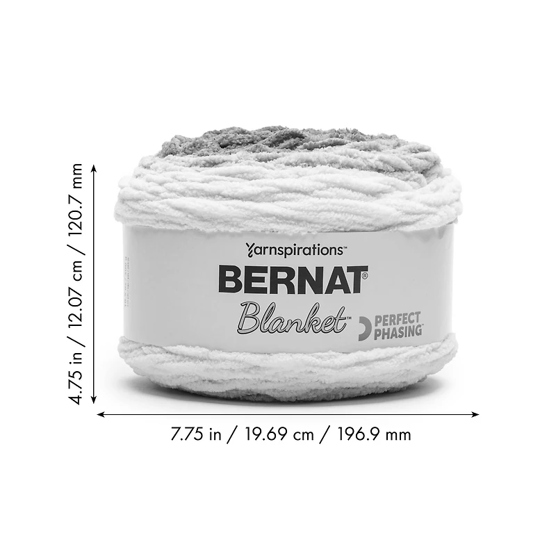 Bernat® Blanket Perfect Phasing Yarn, Polyester #6 Super Bulky, 10.5oz/300g, 220 Yards