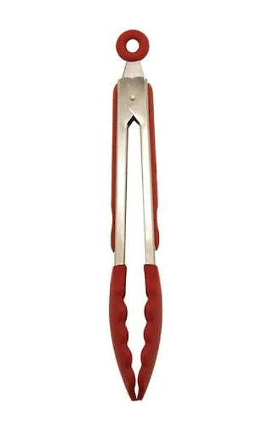Starfrit 9" Red Silicone Tongs