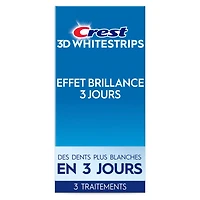 Crest 3DWhitestrips 3 Day Brightener At-Home Teeth Whitening Kit, 3 Treatments, Whiter Teeth in 3 Days