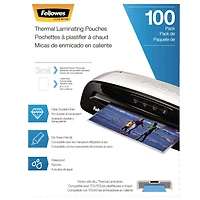 Pochettes de plastification thermiques - Lettre, 3 mil,s 100 paquet
