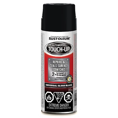 Rust-Oleum Automotive Universal Touch-Up Spray Paint Universal Gloss Black 312g