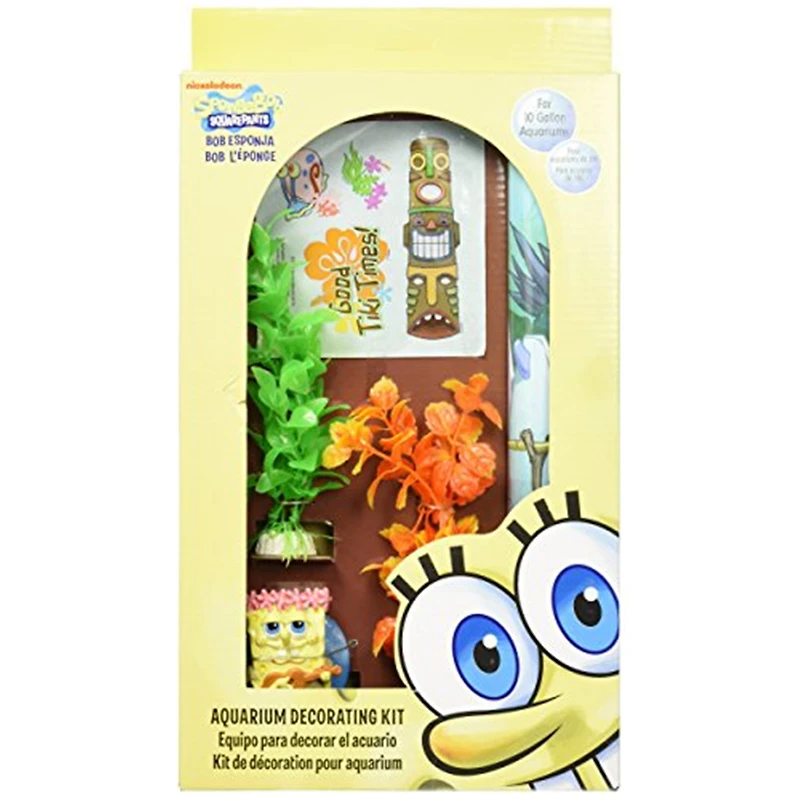Penn-Plax Penn Plax Spongebob Decorating Kit