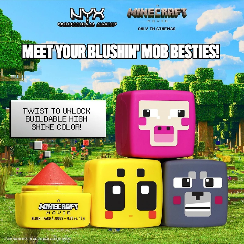 NYX Professional Makeup A MINECRAFT MOVIE Cheeky Mob Balms
