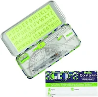 Helix Oxford Math Set - Limited Edition - Geo Set Collection - 10 Pieces - Grren