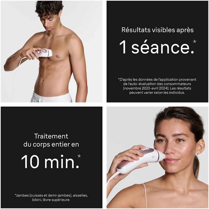 Braun Skin i-Expert Smart IPL PL7243 at Home Laser Hair Removal for Women and Men with App, Premium Pouch, 3 heads, Venus Razor