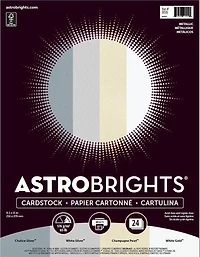 Astrobrights Metallic 4-Colour Assorted Cardstock