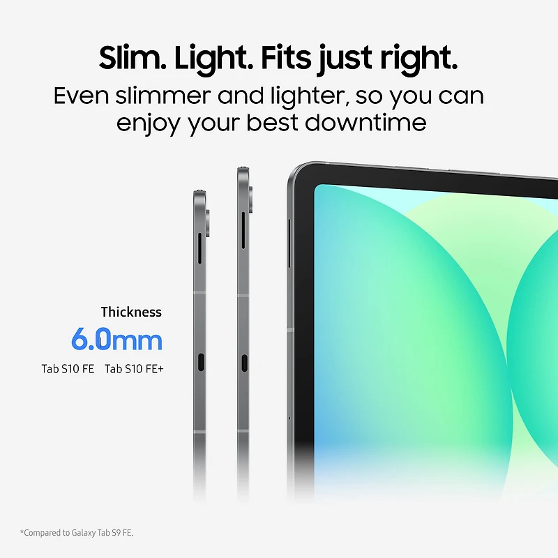 Samsung Galaxy Tab S10 FE+, 8GB+128GB, Bleu clair