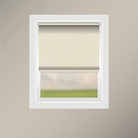 Off Cut Shades Chainless Blackout Roller Shade-Gypsum