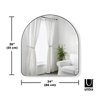 HUBBA ARCHED - Miroir mural cintré H 91cm laiton