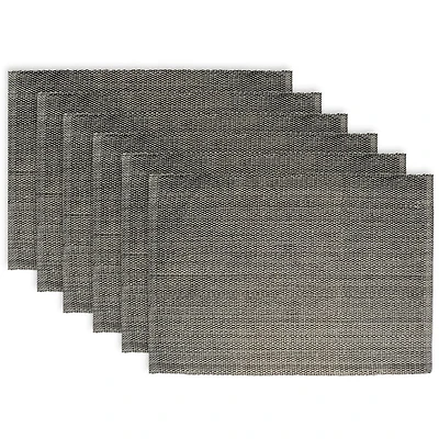 Fabstyles Set de table en coton classique décontracté Lot de 6 sets de table épais lavables en machine