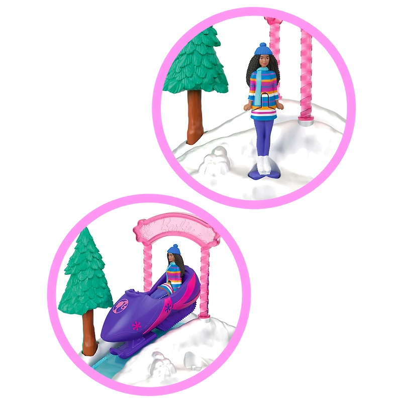 Barbie Mini Barbie Land Collectible Playsets with 1.5-Inch Doll and Interactive Play Areas for Storytelling Fun