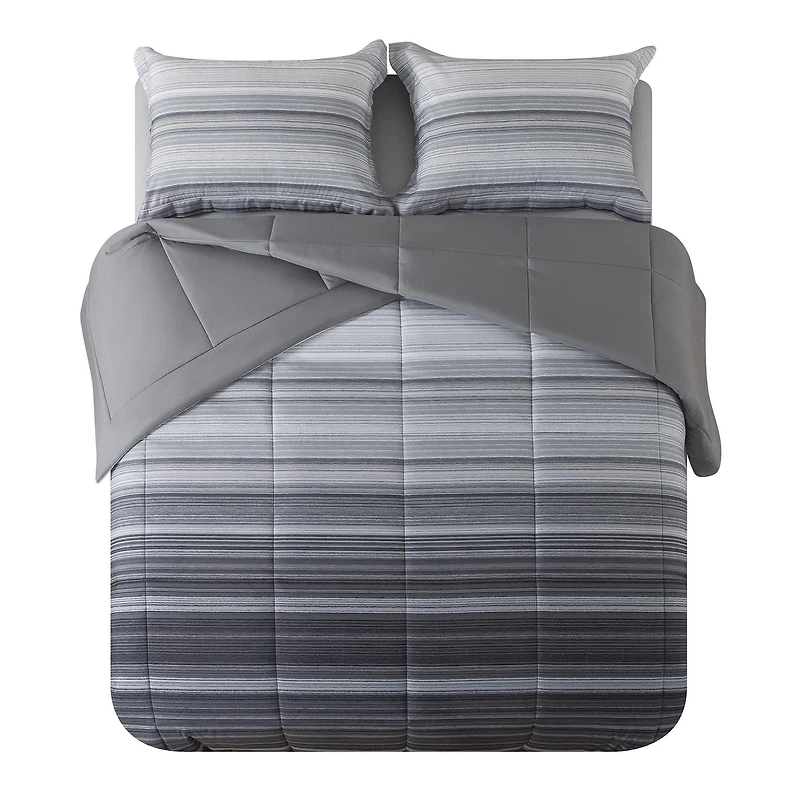 Mainstays All in One Reversible Comforter and Sheet Set, 7-Piece, Full