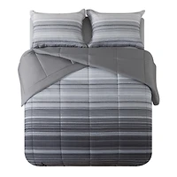 Mainstays All in One Reversible Comforter and Sheet Set, 7-Piece, Full