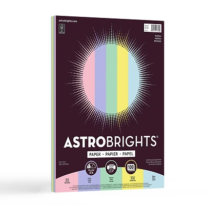 Papier couleur pastel assortie Astrobrights