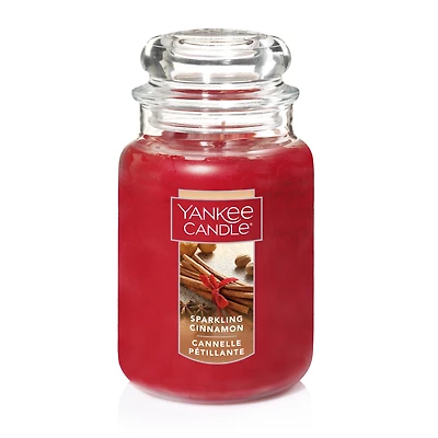Yankee Candle Scented Candle, Sparkling Cinnamon, 22 oz Original Large Jar