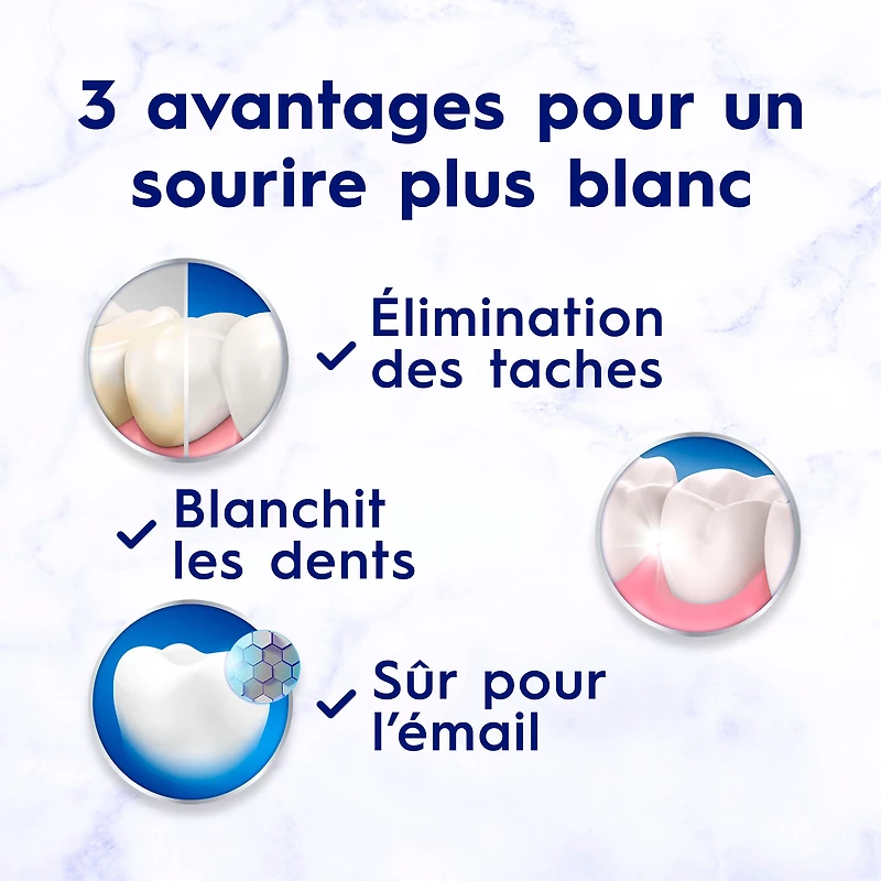 Crest 3D White Dentifrice Blanchissant Avancé, Fraîcheur Arctique