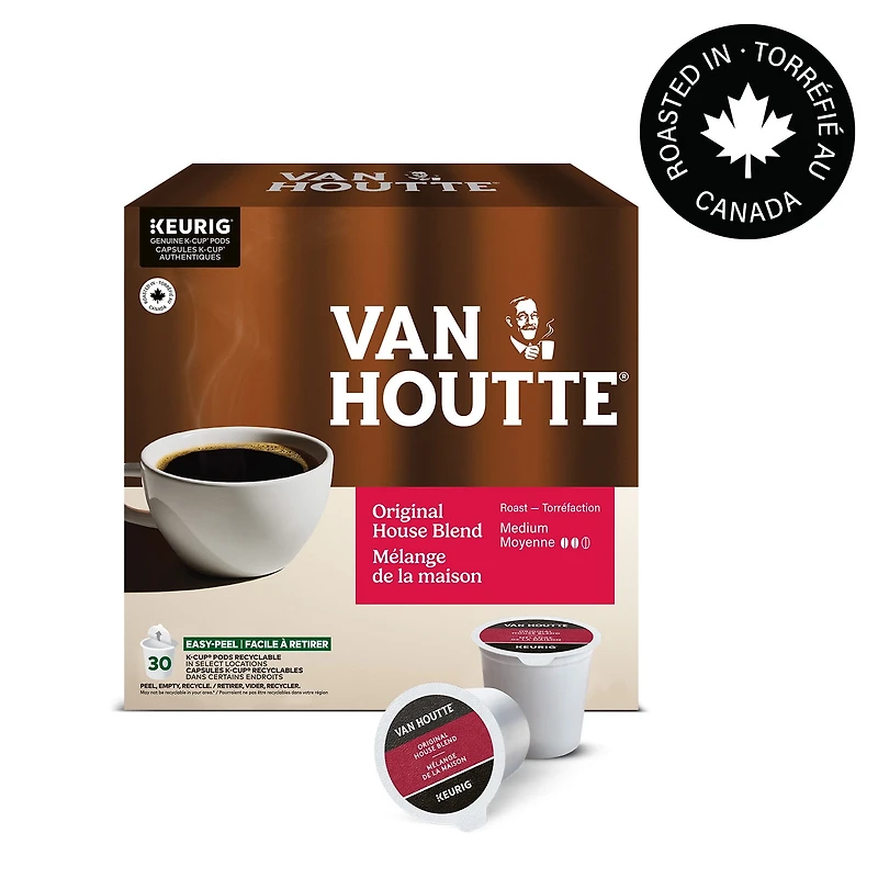 Van Houtte Mélange de la Maison Original, Torréfaction Moyenne, Capsules de Café K-Cup