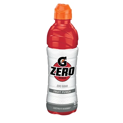 Gatorade Zero Fruit Punch Electrolyte Beverage 710 mL, Bottle