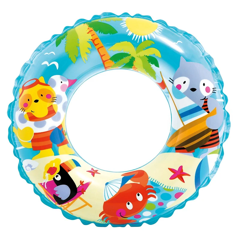 INTEX Beach Animal Transparent Swim Ring