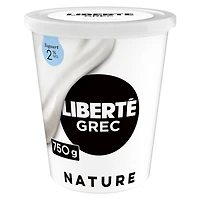 Liberte Greek Yogurt 2%, Plain, 750g
