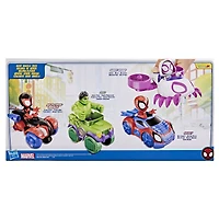 Marvel Spidey and His Amazing Friends Hero Wheels Pack Toy Vehicle and Action Figure Set