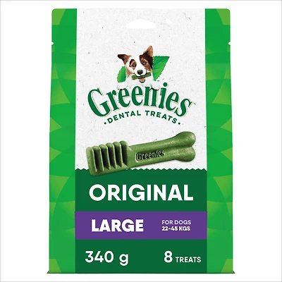 Gâteries dentaires naturelles pour chiens adultes GREENIES Original GRAND format