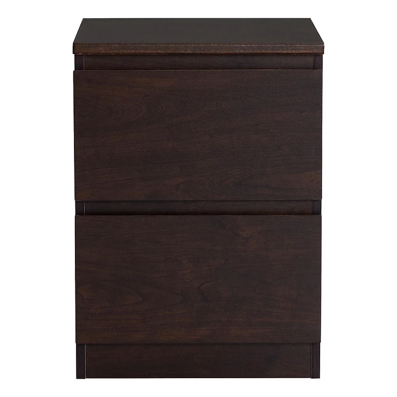 HOMETRENDS 2 Drawer Nightstand for Child, Teen, Adult, Walnut Finished