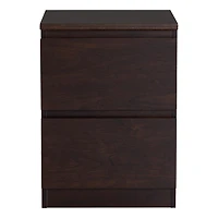 HOMETRENDS 2 Drawer Nightstand for Child, Teen, Adult, Walnut Finished