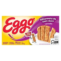 BÂTONNETS DE PAIN DORÉ KELLOGGS EGGO CANNELLE 270g BÂTONNETS DE PAIN DORÉ EGGO