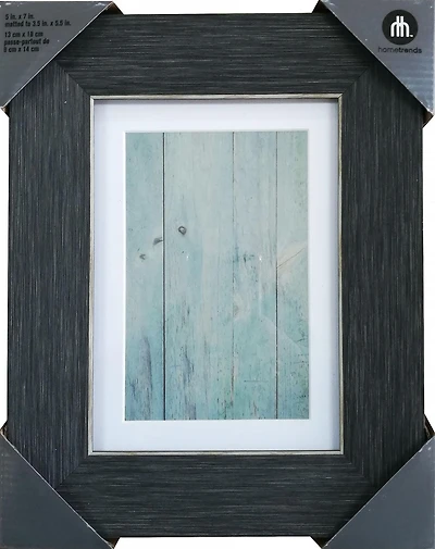 hometrends Grey Wood 5X7 Photo Frame