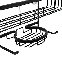 Era, Grand Aluminum Shower Caddy, Black 15x26 IN