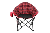 Ozark Trail Padded Club Chair, Adults, Red/Black