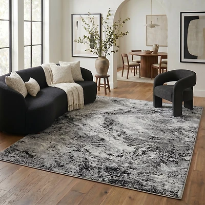 Rug Branch Collection Sakarya Tapis de couloir d'intérieur contemporain abstrait Splash