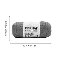 Bernat® Super Value™ Fil acrylique peigné n° 4 (moyen), Wisteria 7 oz/197 g 440 yards :