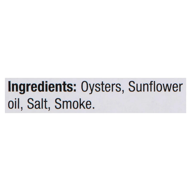 Clover Leaf Hardwood Smoked Oysters in Sunflower Oil 85g. ASC Certified. High in Protein. Canned Seafood. Gluten Free.